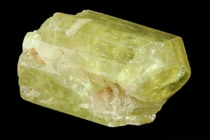 Lustrous Yellow Apatite Crystal - Morocco #82467